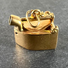 Load image into Gallery viewer, Vintage 8 Karat Yellow Gold Old Fashioned Steam Iron Charm Pendant
