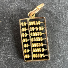 Load image into Gallery viewer, Vintage 14K Yellow Gold Abacus Mathematics Charm Pendant
