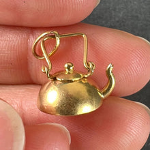 Load image into Gallery viewer, Vintage Teapot 18K Yellow Gold Charm Pendant
