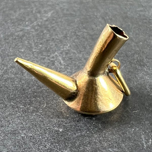 Vintage Spanish Porron 18 Karat Yellow Gold Charm Pendant