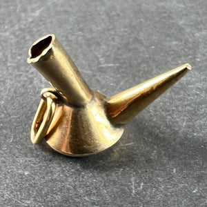 Vintage Spanish Porron 18 Karat Yellow Gold Charm Pendant