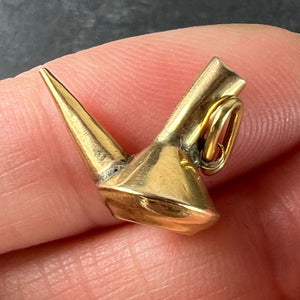 Vintage Spanish Porron 18 Karat Yellow Gold Charm Pendant