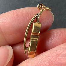 Load image into Gallery viewer, Vintage 18K Yellow Gold Violin Charm Pendant
