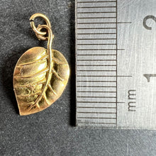Load image into Gallery viewer, Vintage 9K Yellow Gold Leaf Nature Charm Pendant

