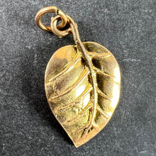 Load image into Gallery viewer, Vintage 9K Yellow Gold Leaf Nature Charm Pendant
