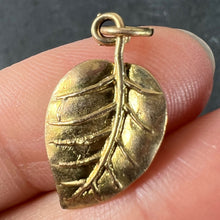 Load image into Gallery viewer, Vintage 9K Yellow Gold Leaf Nature Charm Pendant
