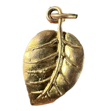 Load image into Gallery viewer, Vintage 9K Yellow Gold Leaf Nature Charm Pendant
