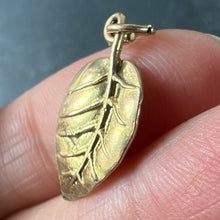 Load image into Gallery viewer, Vintage 9K Yellow Gold Leaf Nature Charm Pendant
