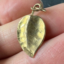Load image into Gallery viewer, Vintage 9K Yellow Gold Leaf Nature Charm Pendant
