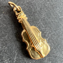 Load image into Gallery viewer, Vintage 9K Yellow Gold Violin Charm Pendant
