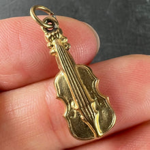 Load image into Gallery viewer, Vintage 9K Yellow Gold Violin Charm Pendant
