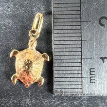 Load image into Gallery viewer, Vintage French 18K Yellow Gold Turtle Tortoise Charm Pendant
