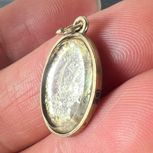 Load image into Gallery viewer, Antique 9K Yellow Gold Mirror Flowers and Leaves Charm Pendant
