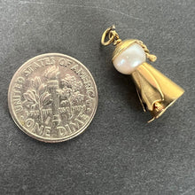 Load image into Gallery viewer, Vintage Mandarin Chinese Man 14K Yellow Gold Cultured Pearl Charm Pendant
