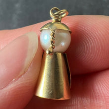 Load image into Gallery viewer, Vintage Mandarin Chinese Man 14K Yellow Gold Cultured Pearl Charm Pendant
