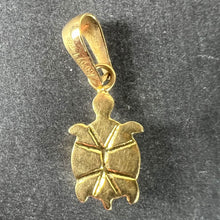 Load image into Gallery viewer, Vintage 18K Yellow Gold Turtle Tortoise Charm Pendant
