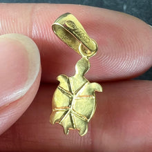 Load image into Gallery viewer, Vintage 18K Yellow Gold Turtle Tortoise Charm Pendant
