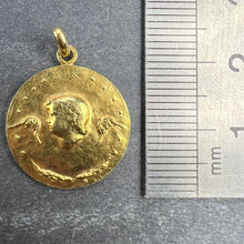 Load image into Gallery viewer, French Monnaie De Paris 18k Yellow Gold Angel of Peace Medal Pendant
