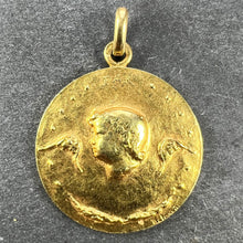 Load image into Gallery viewer, French Monnaie De Paris 18k Yellow Gold Angel of Peace Medal Pendant
