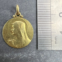 Load image into Gallery viewer, French Becker Virgin Mary 18K Yellow Gold Pendant Medal
