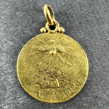 Load image into Gallery viewer, French Becker Virgin Mary 18K Yellow Gold Pendant Medal
