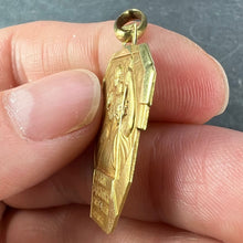 Load image into Gallery viewer, Antique French Holy Saint Christopher 18K Yellow Gold Charm Pendant
