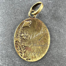 Load image into Gallery viewer, French Rasumny 18K Yellow Gold Virgin Mary Charm Pendant Medal
