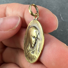 Load image into Gallery viewer, French Rasumny 18K Yellow Gold Virgin Mary Charm Pendant Medal
