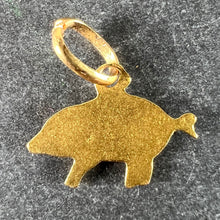 Load image into Gallery viewer, Vintage 18K Yellow Gold Lucky Pig Charm Pendant
