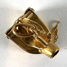 Load image into Gallery viewer, Vintage 8 Karat Yellow Gold Old Fashioned Steam Iron Charm Pendant
