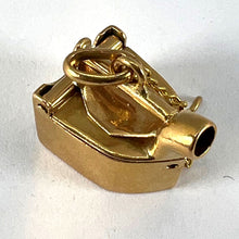 Load image into Gallery viewer, Vintage 8 Karat Yellow Gold Old Fashioned Steam Iron Charm Pendant
