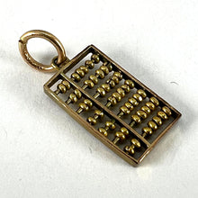 Load image into Gallery viewer, Vintage 14K Yellow Gold Abacus Mathematics Charm Pendant
