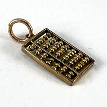 Load image into Gallery viewer, Vintage 14K Yellow Gold Abacus Mathematics Charm Pendant
