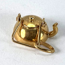 Load image into Gallery viewer, Vintage Teapot 18K Yellow Gold Charm Pendant
