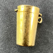 Load image into Gallery viewer, Antique French Pill Box or Miniature Etui 18K Yellow Gold Charm Pendant
