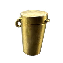 Load image into Gallery viewer, Antique French Pill Box or Miniature Etui 18K Yellow Gold Charm Pendant
