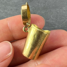 Load image into Gallery viewer, Antique French Pill Box or Miniature Etui 18K Yellow Gold Charm Pendant
