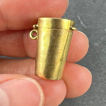 Load image into Gallery viewer, Antique French Pill Box or Miniature Etui 18K Yellow Gold Charm Pendant
