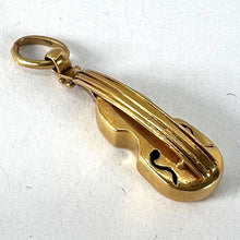 Load image into Gallery viewer, Vintage 18K Yellow Gold Violin Charm Pendant
