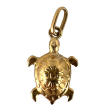 Load image into Gallery viewer, Vintage French 18K Yellow Gold Turtle Tortoise Charm Pendant
