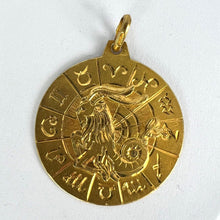 Load image into Gallery viewer, Italian Capricorn Zodiac 18K Yellow Gold Charm Pendant
