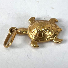 Load image into Gallery viewer, Vintage French 18K Yellow Gold Turtle Tortoise Charm Pendant
