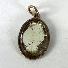 Load image into Gallery viewer, Antique 9K Yellow Gold Mirror Flowers and Leaves Charm Pendant
