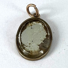 Load image into Gallery viewer, Antique 9K Yellow Gold Mirror Flowers and Leaves Charm Pendant
