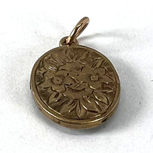 Load image into Gallery viewer, Antique 9K Yellow Gold Mirror Flowers and Leaves Charm Pendant
