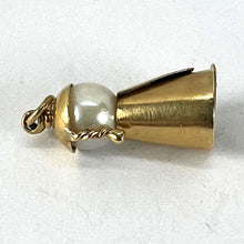 Load image into Gallery viewer, Vintage Mandarin Chinese Man 14K Yellow Gold Cultured Pearl Charm Pendant
