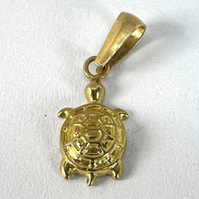 Load image into Gallery viewer, Vintage 18K Yellow Gold Turtle Tortoise Charm Pendant
