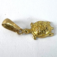 Load image into Gallery viewer, Vintage 18K Yellow Gold Turtle Tortoise Charm Pendant
