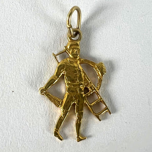 Lucky Chimney Sweep 9K Yellow Gold Charm Pendant