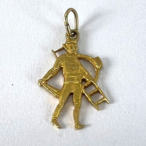 Lucky Chimney Sweep 9K Yellow Gold Charm Pendant